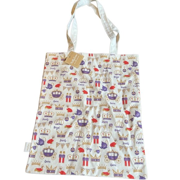 COPY - MILLY GREEN New Royal Shopper 100% Cotton Canvas Shopping Bag Corgi - Picture 3 of 9